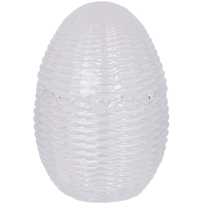 Geamplă cu capac transparent Clayre & Eef ∅8×12 cm în stil country