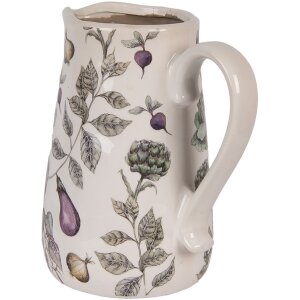 Clayre & Eef Canea decorativa cu motiv vegetal 21x15x23 cm