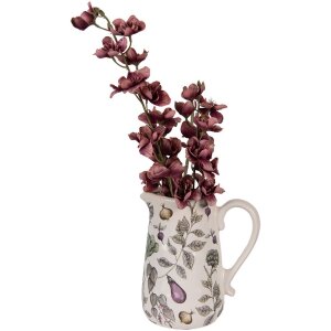 Clayre & Eef Canea decorativa cu motiv vegetal 21x15x23 cm