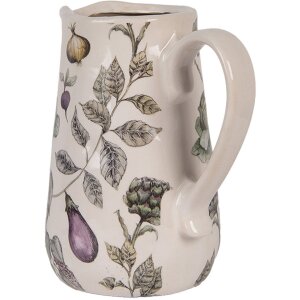 Clayre & Eef Dekorationskanne Gemüsemotiv 16x12x18 cm