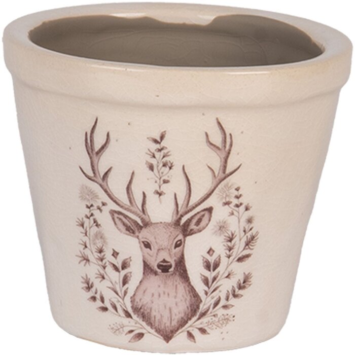 Clayre & Eef 6CEGTW0001XS Dekoration Blumentopf Ø 8x7 cm