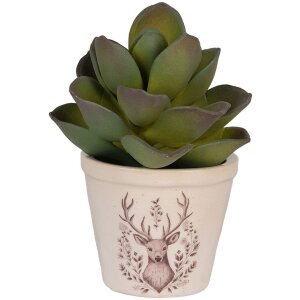 Clayre & Eef 6CEGTW0001XS Dekoration Blumentopf Ø 8x7 cm