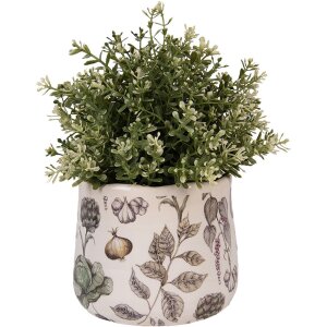 Ghiveci decorativ Beige Ø14x12 cm Stil Country,...