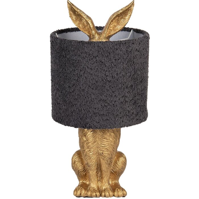 Clayre & Eef Tischlampe Hase Gold E27 Ø 20x43 cm