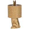 Clayre & Eef Tischlampe Hase mit gelbem Lampenschirm E27 Ø 20x43 cm