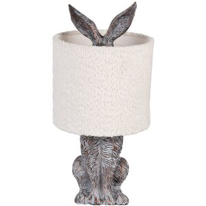 Clayre & Eef Tischlampe Hase E27 Ø 20x43 cm...