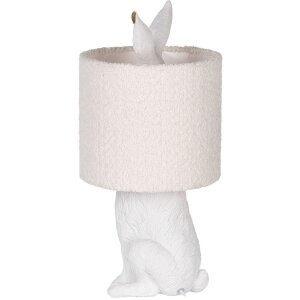 Clayre & Eef Tischlampe Hase Weiß E27 Ø...