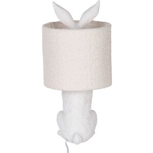 Clayre & Eef Lampă de masă Iepure Alb E27 Ø 20x43 cm