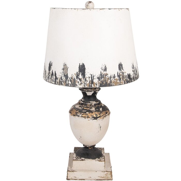 Lampă de masă Clayre & Eef 6LMC0110 Ø32x60 cm, stil antic bej