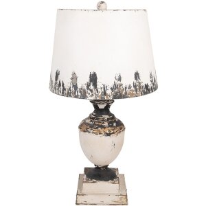 Clayre & Eef 6LMC0110 Tischlampe Beige...