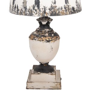 Lampă de masă Clayre & Eef 6LMC0110 Ø32x60 cm, stil antic bej