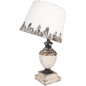 Lampă de masă Clayre & Eef 6LMC0110 Ø32x60 cm, stil antic bej