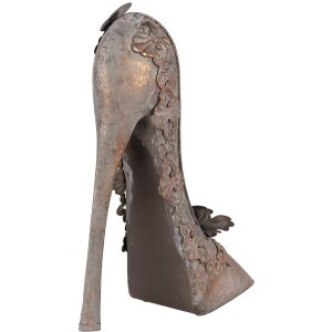 Clayre & Eef 6Y5846 Pantof Decorativ Metal Antic Cupru 32x12x36cm