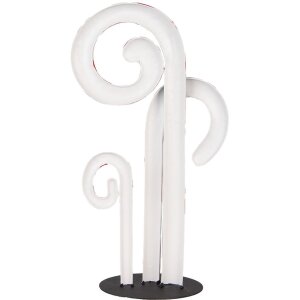 Clayre & Eef 6Y5864 Weihnachtsdeko Zuckerstangen Weiß Rot 24x11x46 cm