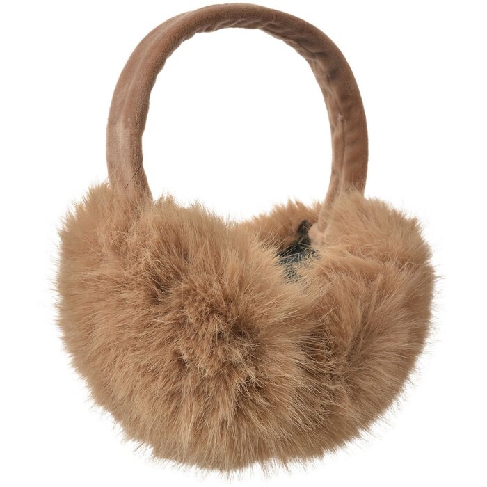Juleeze JZEW0009BE Ohrwärmer braun flauschig warm 100 Prozent Polyester