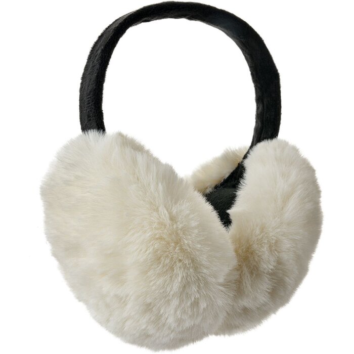 Juleeze JZEW0016W Ohrwärmer Weiß Flausch Polyester gepolstert Winteraccessoire