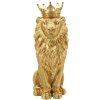 Mauro Ferretti Dekofigur König Löwenmantel 30x42x74 cm gold