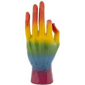 Mauro Ferretti Dekofigur Regenbogenhand OK 16x10,5x36 cm mehfarbig