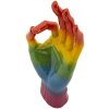 Mauro Ferretti Dekofigur Regenbogenhand OK 16x10,5x36 cm mehfarbig