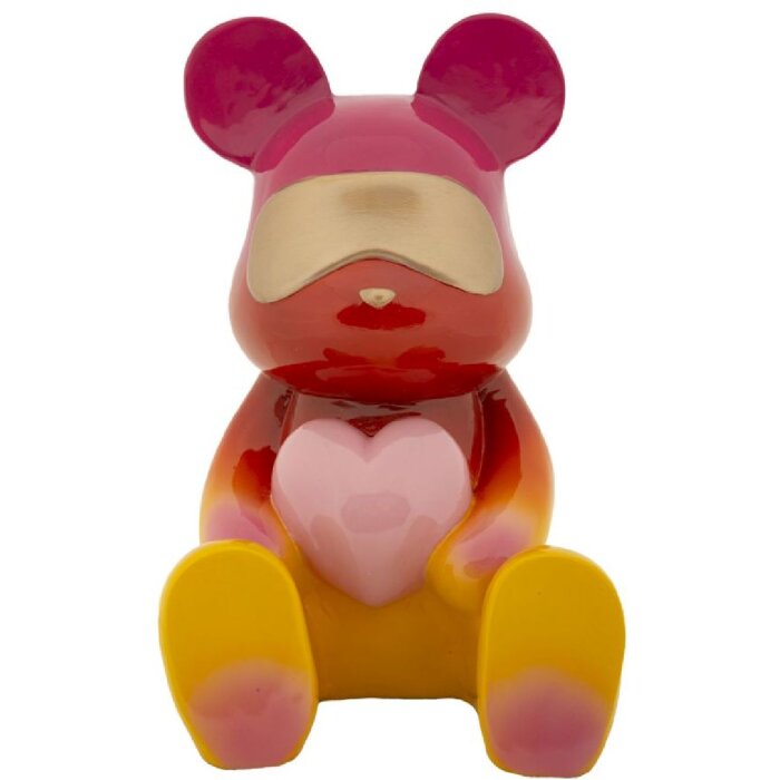 Mauro Ferretti Dekofigur Regenbogenbär 21,5x20,5x32 cm rot gelb