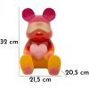 Mauro Ferretti Dekofigur Regenbogenbär 21,5x20,5x32 cm rot gelb