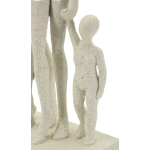 Mauro Ferretti Stons Figurine Familie 16x8x30,5 cm creme