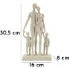 Mauro Ferretti Stons Figurine Familie 16x8x30,5 cm creme