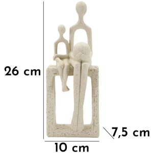 Mauro Ferretti Stons Figurină Maternitate 10x7,5x26 cm Crem