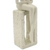 Mauro Ferretti Stons Figurine creme 8.5x6.5x24 cm Polyresin lesende Dekofigur