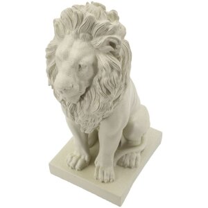 Mauro Ferretti Sculptură Leu Stons Crem 17,5x25x40 cm