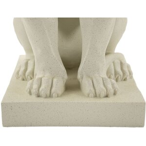 Mauro Ferretti Sculptură Leu Stons Crem 17,5x25x40 cm