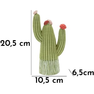 Mauro Ferretti Figurină Decorativă Cactus Stons Verde 10,5x6,5x20,5 cm