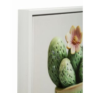 Mauro Ferretti Leinwandbild mit Rahmen Kaktusvase...
