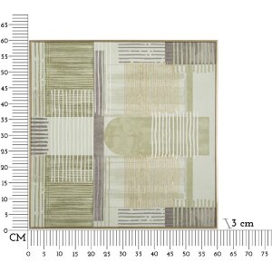 Mauro Ferretti Leinwandbild mit Rahmen Linien 60x3x60 cm