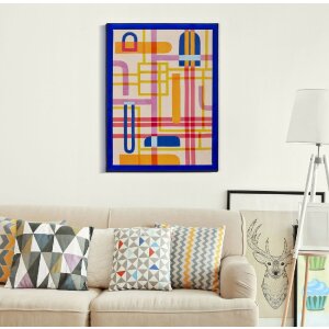 Mauro Ferretti Modis Tablou de perete cu ramă 60x3,3x80 cm Multicolor Abstract