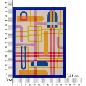 Mauro Ferretti Modis Tablou de perete cu ramă 60x3,3x80 cm Multicolor Abstract