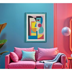 Mauro Ferretti Wandbild Picassy mit Rahmen 50x3,3x70 cm