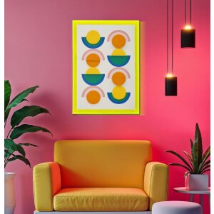 Mauro Ferretti Tablou Pop Art cu ramă 50x3,3x70 cm, Multicolor