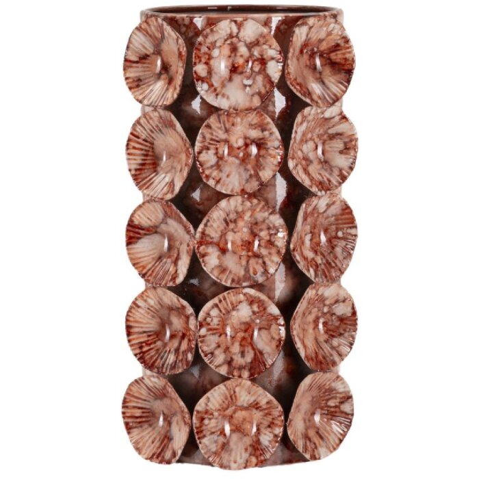 Vază decorativă Mauro Ferretti Drop roșie 12,5x12,5x24 cm