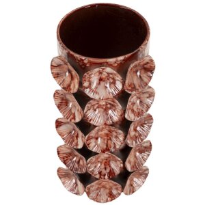 Mauro Ferretti Vase Drop rot 12,5x12,5x24 cm