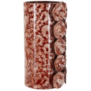 Vază decorativă Mauro Ferretti Drop roșie 12,5x12,5x24 cm