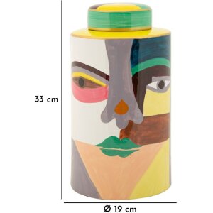 Vază Mauro Ferretti Piccassy Colorată, Ø19x33 cm