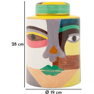 Mauro Ferretti Vase Piccassy Farbe oben Ø19x28 cm