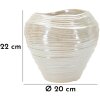 Vaza Mauro Ferretti Perly Rotundă Ø 22x20 cm Ceramică Sidefat