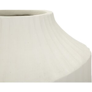 Mauro Ferretti Ice Vase Creme Ø 28,5x50,5 cm MGO Skulptural