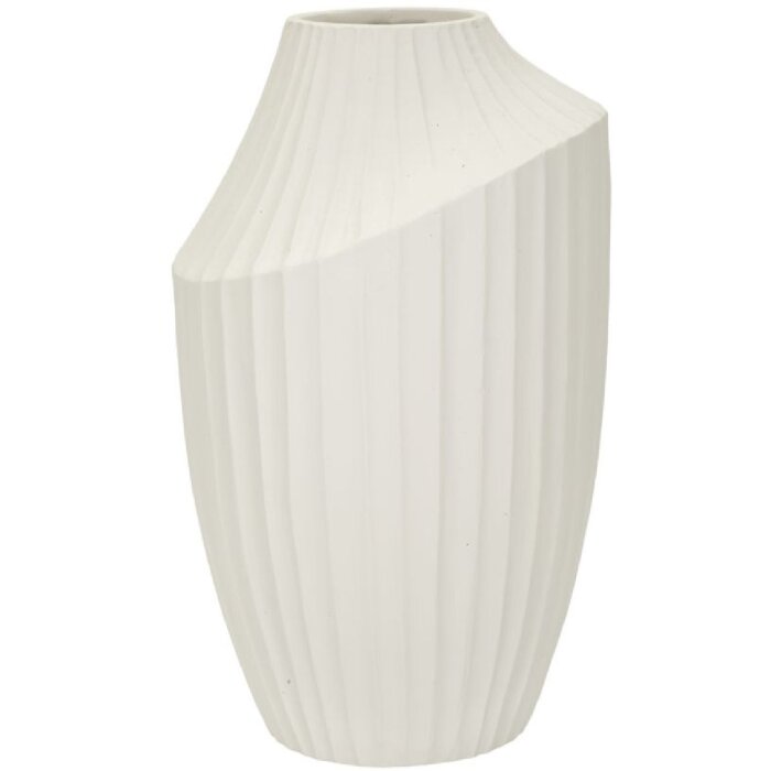 Vază Mauro Ferretti Eis Ø 22,5x38 cm crem