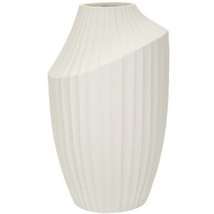 Vază Mauro Ferretti Eis Ø 22,5x38 cm crem