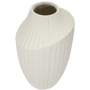 Vază Mauro Ferretti Eis Ø 22,5x38 cm crem