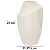 Vază Mauro Ferretti Eis Ø 22,5x38 cm crem