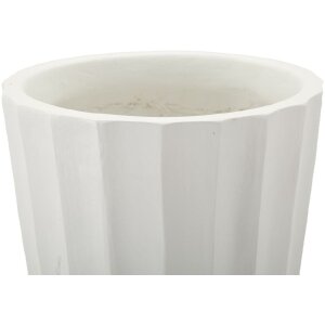 Mauro Ferretti Vase Glint Ø 25x50 cm weiß